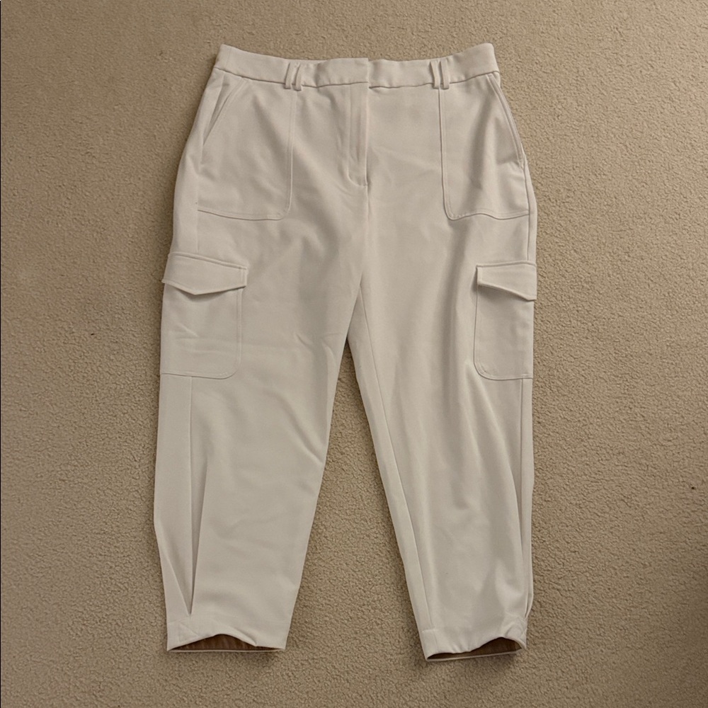 Express Cream Cargo Pants